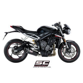 SC Project SC1-R Carbon Fiber Exhaust - Triumph Street Triple 765 S/R/RS (2017 - 19)
